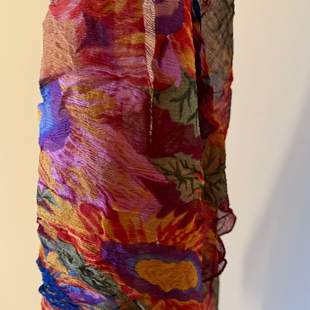 Floral Patterned Scarf - Picture 3 of 6